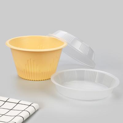 China One Compartment Microwavable Takeout Box Plastic Food Disposable Containers With Cover for sale