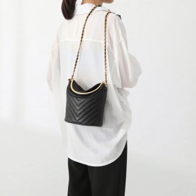 China New Style Fashion SH815 Mini Fashion Handbag Model With Ring Handle Ladies Shoulder Bag With Chains Strap for sale