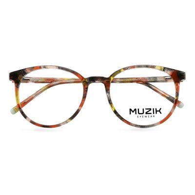 China For RGA044 Italy Design Acetate Round Vintage Glass Optical Reading Glass Marks for sale