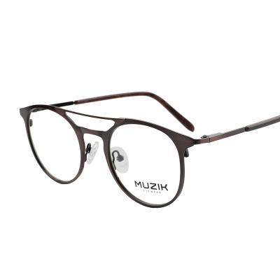 China Wholesale Custom ML0283 Double Reading Glass Bridge Spectacle Metal Optical Glass Frames for sale