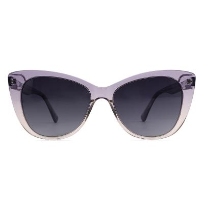 China Fashion Transparent Sunglasses TY099 Acetate Frame Cat Eye Women Shades Polarized Sunglasses for sale