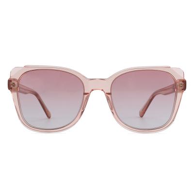 China Fashion Sunglasses TY097 Fashion Transparent Frame Polarized Acetate Women Sunglasses for sale