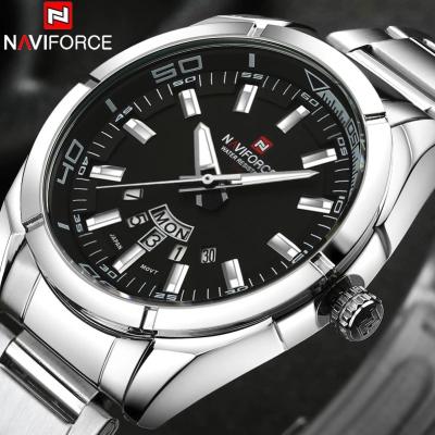 China New Model NAVIFORCE 9038 Day/Date New Model NAVIFORCE 9038 Stainless Steel Casual Men's Watch Business Quartz Sports Men's Wrist Wrist Watches for sale