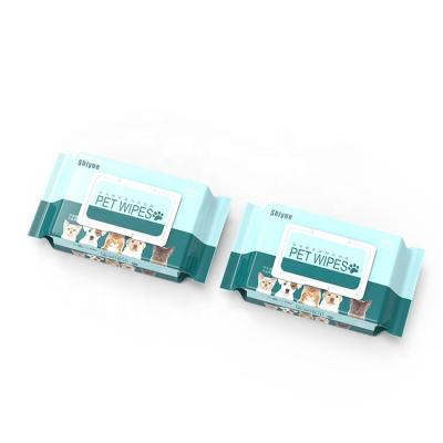 China Sustainable Low Price 60pcs Per Pack Organic Ecology Pet Teeth Cleaning Wipes for sale