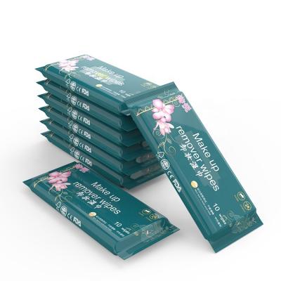 China Gently Remove Makeup And Moisturize Wholesale Price White Label Scented Mini Natural Makeup Remover Wipes for sale