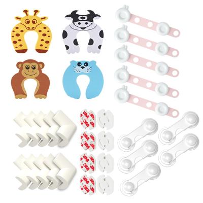 China Protect Baby Hot Sale Baby Safety Baby Corner Protection Safety Kit Locks and Door Stopper 34 Packs for sale