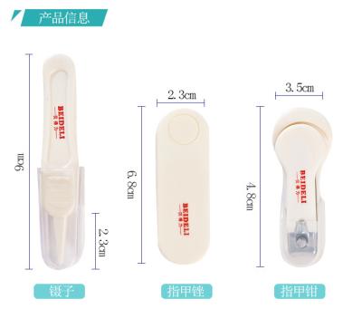 China PP/ABS Factory Direct Sale 4 Pcs Household Baby Nail Safety Cutter Clippers Set for sale