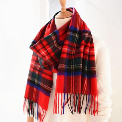 China Pashmina 100%cashmere Plaid Scarf Women Soft Soft Scarves Fashion Casual Thin Warm Luxury For Ladies for sale