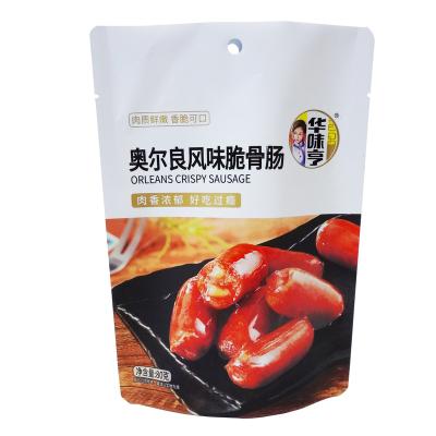 China China seguridad de la fábrica de calidad alimentaria envasado de alimentos carne aperitivo embalaje de salchichas bolsa de embalaje stand up bolsa en venta