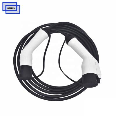 China Electric Vehicle Senku 250V AC 16A Type - 2 To Type 1 EV Charging Cable for sale