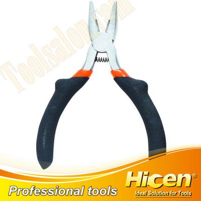 China MULTI FUNCTIONAL Bi-Color Dipped Handle Mini Flat Nose Pliers with Raised Shoulder for sale