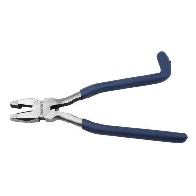 China Dog Leg Handle Hicen 12Inch Size Heavy Duty Dog Leg Handle Spring Loaded Action Ironworkers Pliers Hand Tools for sale