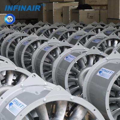 China Normal air handling & explosion/fire resistant; High Temperature Smoke Vane Axial Fan For Fire Smoke Removal With TUV Certificates for sale