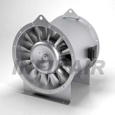 China Normal air handling & explosion/fire resistant; Smoke Wheel Aluminum Belt Driven Tube Axial Fan for sale