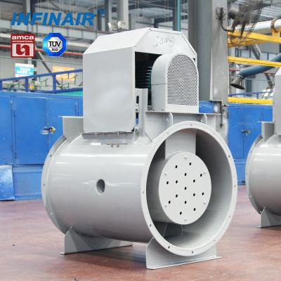 China Ducted fire & Smoke Flow Explosion Resistant Silent Industrial Mixed Fan With AMCA/CE/ATEX/TUV Certificates for sale