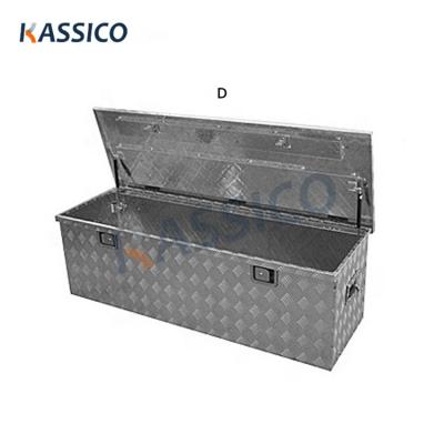 China KASSICO Lightweight Aluminum Welded Transport Box Truck Storage Tool Box for sale