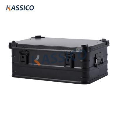 China KASSICO lightweight waterproof metal aluminum storage and transport box for camp and travel for sale