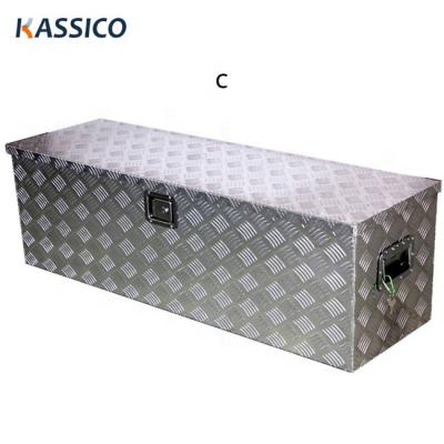 China OEM Custom Heavy Duty Aluminum Storage Waterproof Pickup Truck Bed Trailer Tool Box for sale