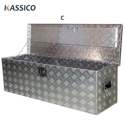 China Waterproof Custom Truck Bed Alu Tool Box, Aluminum Heavy Duty Tool Box For Pickup Auto Car Trunk for sale