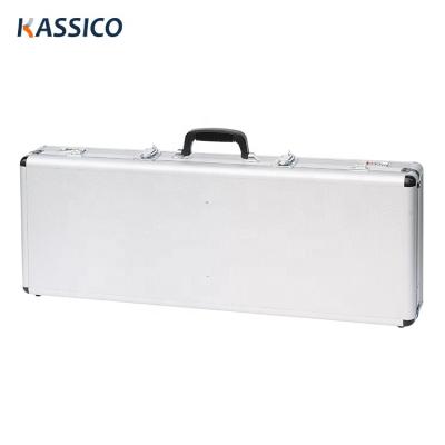 China Long Hard Shockproof Aluminum Rifle Gun Storage Box Locking Hunting Shotgun Case for sale