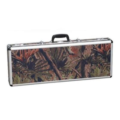 China Shockproof Aluminum Riffle Gun Case Shotgun Hunting Case With Camouflage Sheet for sale