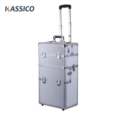 China Shockproof Custom Aluminum Tool Case With Trolley for sale