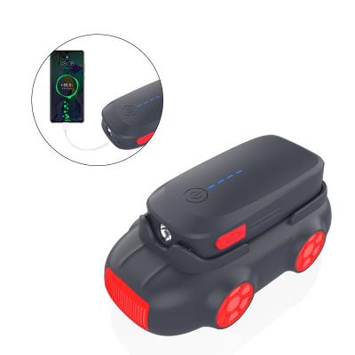 China Portable Multifunctional Emergency Light Car Tire Inflator 16000 Mah Jump Starter And Tire Rechargeable Compressor New for sale