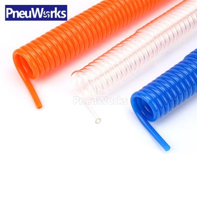 China General PU coil pneumatic hose/spiral tube/recoil hose for sale