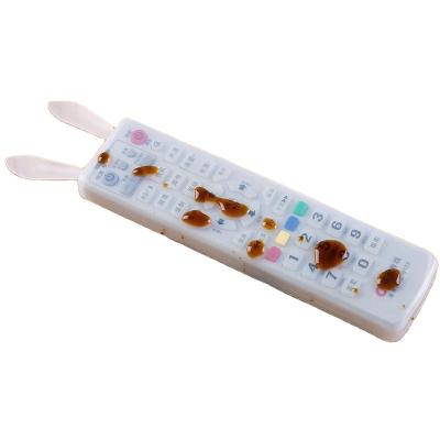 China Universal Transparent Waterproof Remote Control Silicone Air Conditioner TV Rabbit Dust Cover Remote Control Cover Device for sale