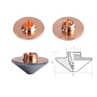 China Metal Cutter Head Lynnuo Laser Cutting Nozzles M15 M6 Single Layer / M8 D28 / D32 / D25 3D Double Layers Or Chromed For Raytools / Precitec for sale