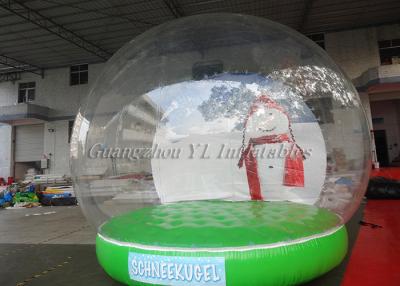 China Professional  Inflatable Santa Snow Globe / Outdoor Inflatable Bubble Tent for sale