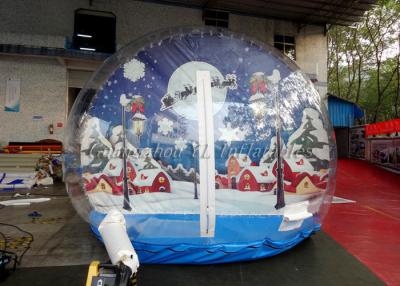 China Inflatable Xmas Decorations / Inflatable Show Ball 1.0mm PVC Christmas Snow Globle for sale