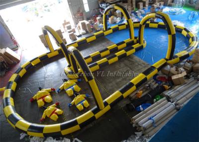 China Outdoor Inflatable Games Traffic Park Portable Inflatable Quad Track Arenas for sale