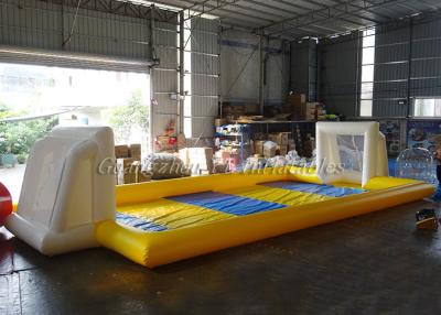 China Outdoor Sports Games Small Inflatable Soap Football Field For Children for sale