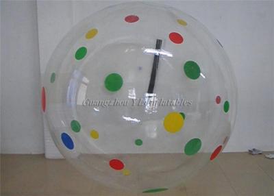 China Colorful Dots 2m PVC Inflatable Water Walking Ball For Outdoor Aqua Park for sale