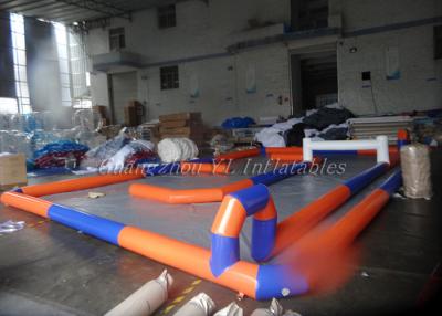 China Kids Inflatable Sports Games Orange Mini Circuit Field For Small Car for sale