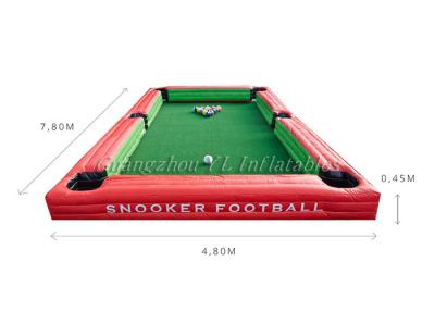 China Interactive Inflatable Sports Field For Snooker / Football 7.8 * 4.8 M for sale