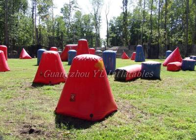 China Multi Shaped Inflatable Paintball Bunkers , Inflatable Yard Toys Air Bunkers for sale