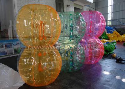 China Crazy Human Adult Bubble Ball Inflatable With Comfortable Handles Belts for sale