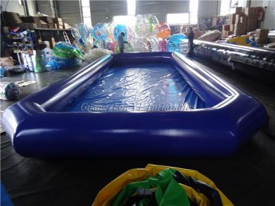 China Blaues aufblasbares Wasser-Park-Wasser-Ball-Pool für Wasser-Ball-Spiele zu verkaufen