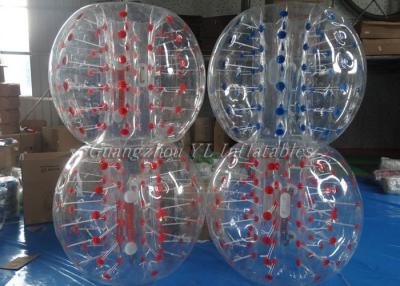 China 1.25m Dia Kids Bubble Ball Blue Football Soccer Inflatable Human Balls for sale