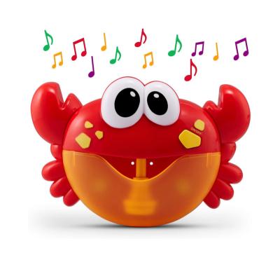 China Water Toys Crab Bubble Bath Maker Glow Play Water Bathroom Baby Bath Toys for sale