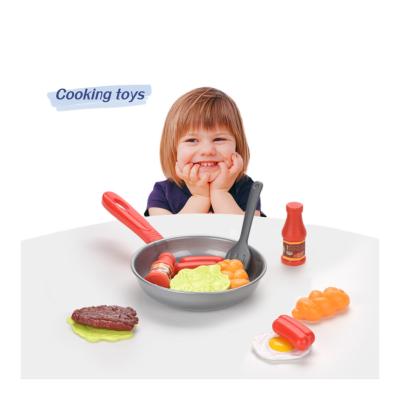 China Pretend Play Toy Set Children's Play House Imitate Cooking Role Playing Kitchen DIY Pretend Toys 8 Piece Set for sale