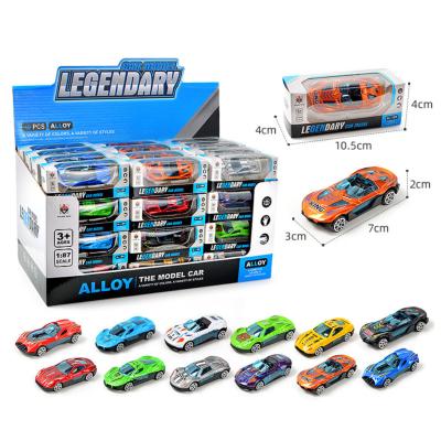 China Hot sale diecast toy AMZ diecast car alloy trolley model simulation sports car fire truck wholesale set for sale