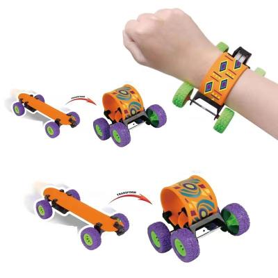 China Finger AMZ novelty toy applause wristband deformation scooter children's graffiti scooter creative car wristband finger AMZ finger applause bracelet off-road scooter for sale