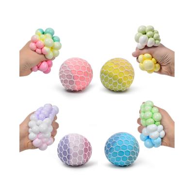 China Children's Toy 3 Color Squeeze Hand Grip Pressure Ball Stirs Decompression Flour Ball Toy for sale