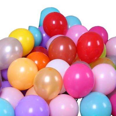 China Wholesale latex 100 packs various colors thickened matte latex balloon festival decoration venue store celebration layout balloon for sale