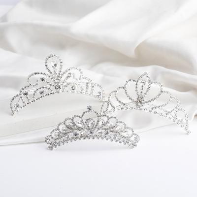 China Embellish Princess Diamond Tiara Hair Queen Birthday Wedding Wholesale Bridal Crown China Jewelry Metal Headpieces For Adults for sale