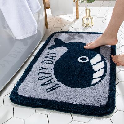 China Non Slip Washable Bath Mat For Bathroom Cover Microfiber Water Absorbent Bath Mat for sale