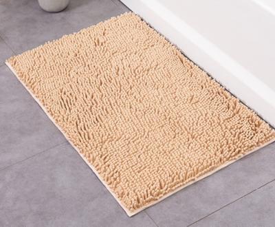 China Washable Foot Pad Shower Non-Slip Mattress Scrub Bath Shower Bathroom Non-Slip Foot Chenille Cleaning Mat for sale